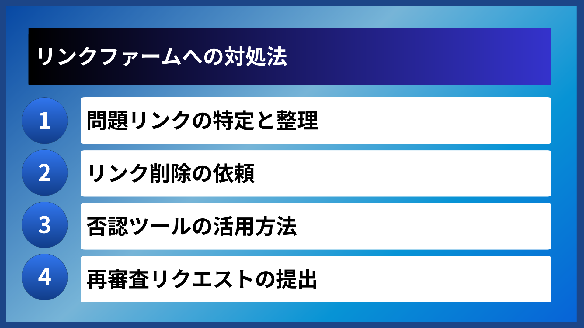 リンクファームへの対処法