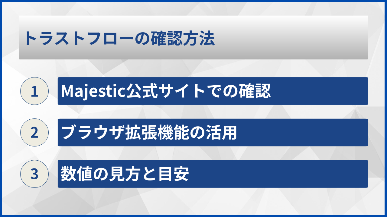 トラストフローの確認方法