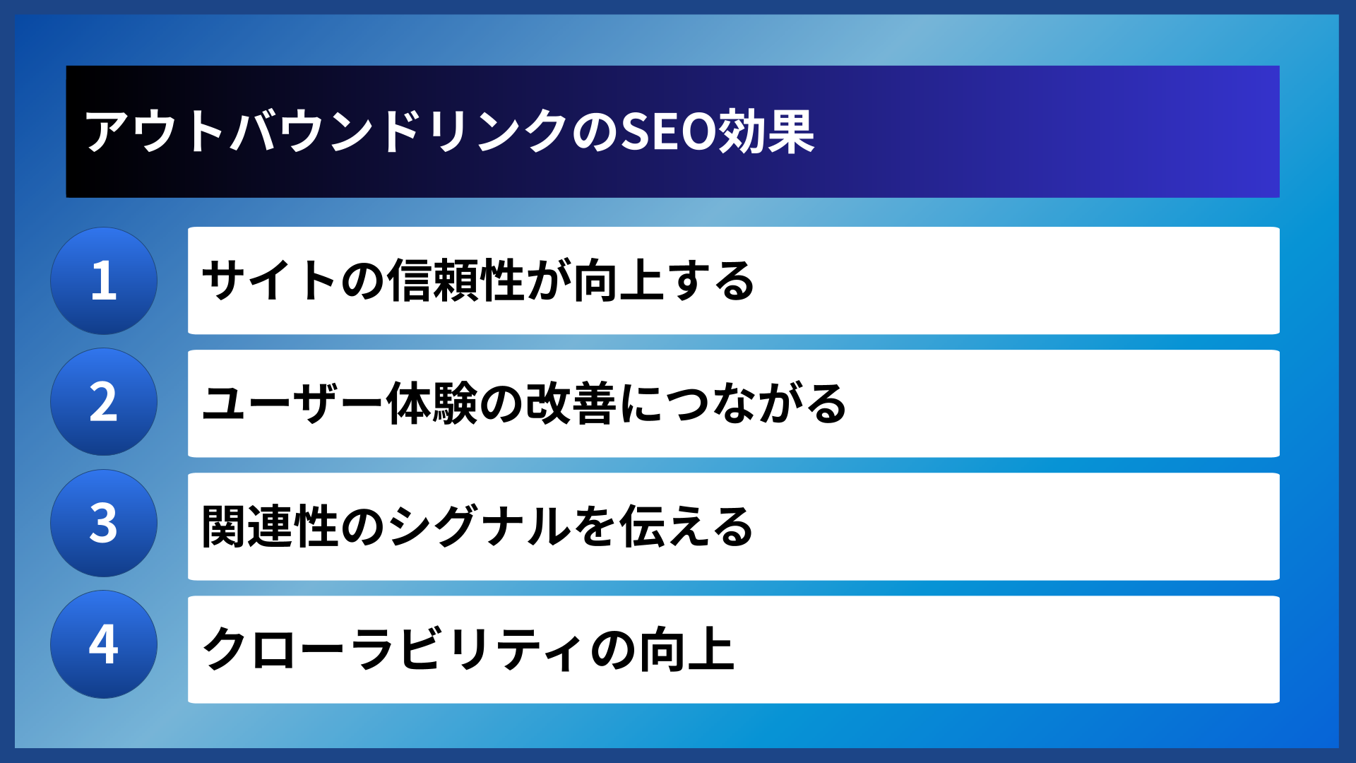 アウトバウンドリンクのSEO効果