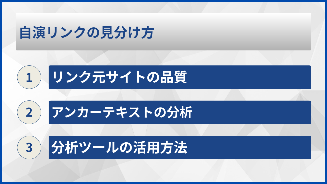 自演リンクの見分け方