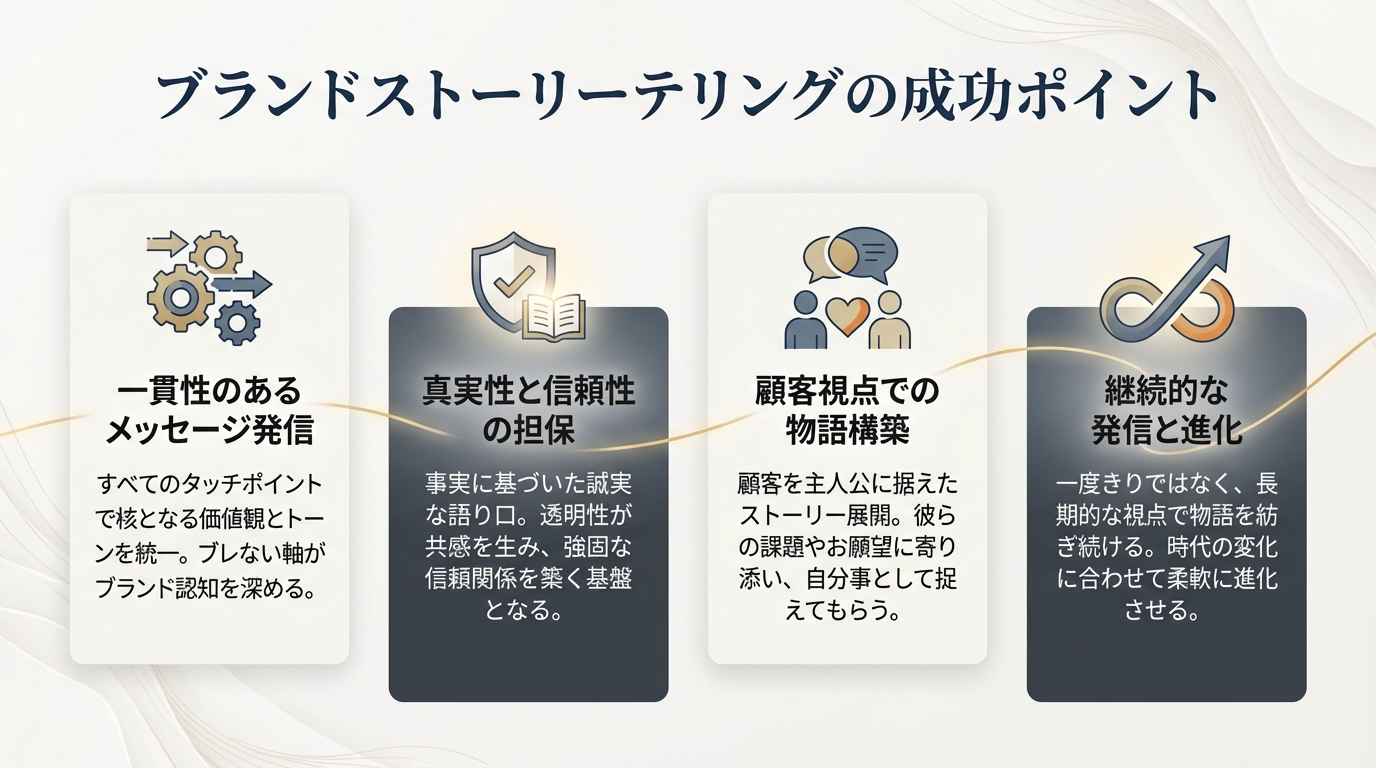 ブランドストーリーテリングの成功ポイント