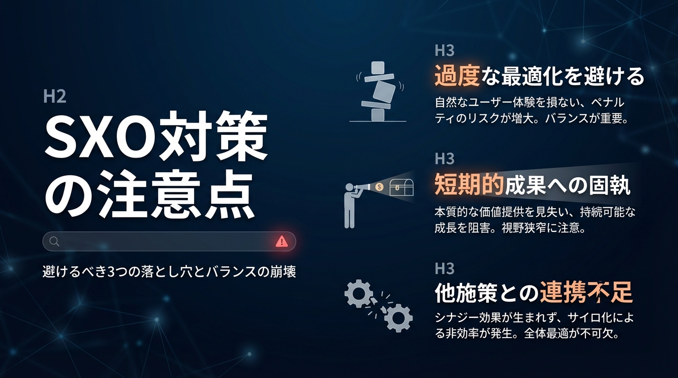 SXO対策の注意点