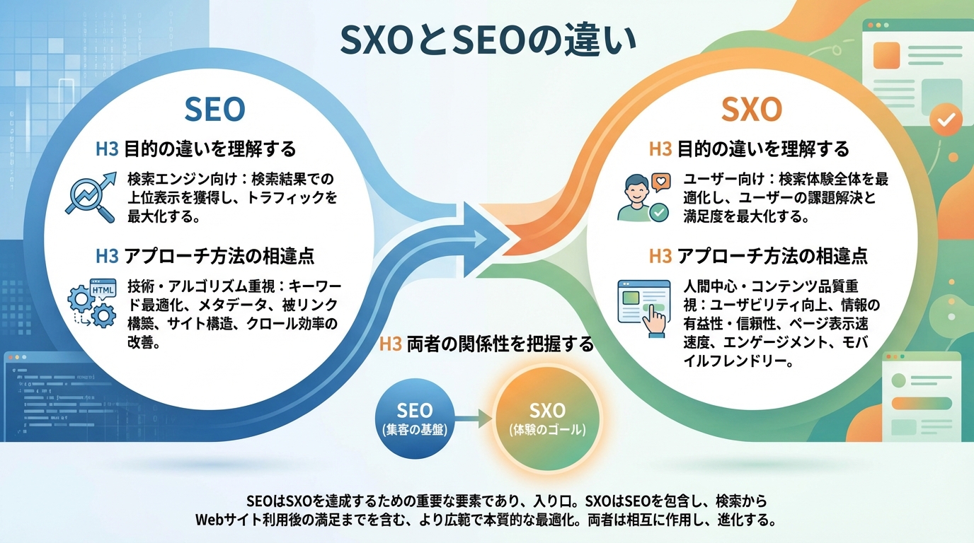 SXOとSEOの違い