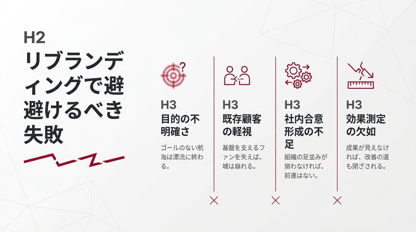 リブランディングで避けるべき失敗