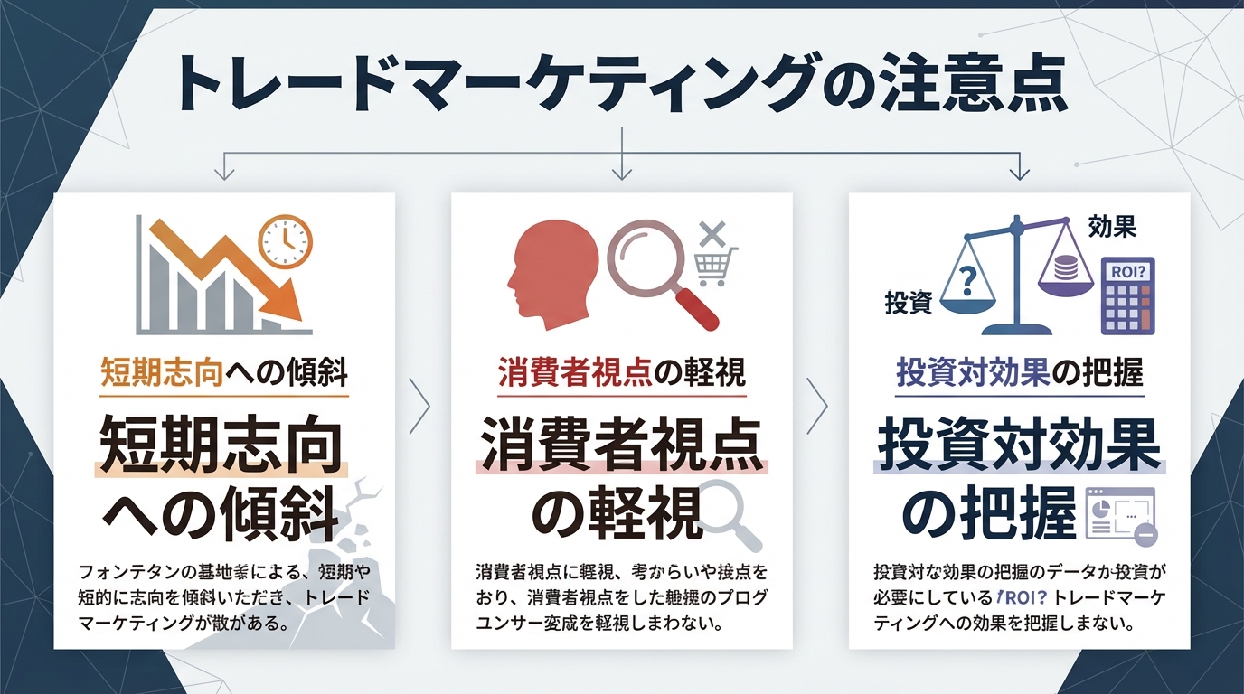 トレードマーケティングの注意点