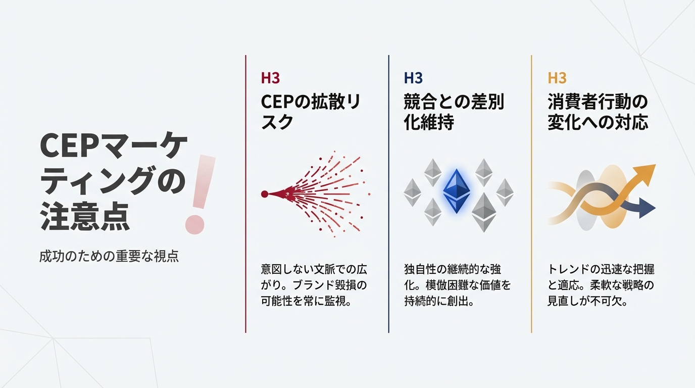 CEPマーケティングの注意点