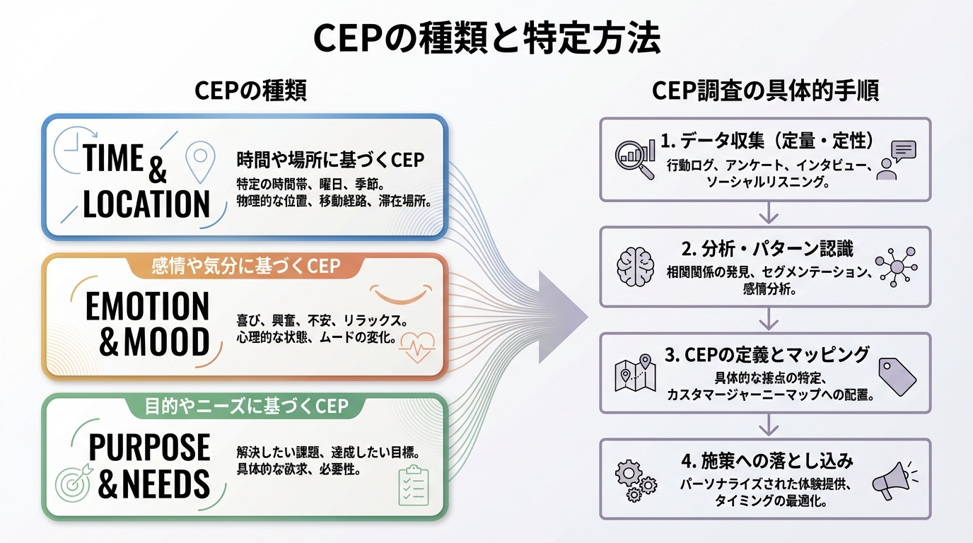 CEPの種類と特定方法