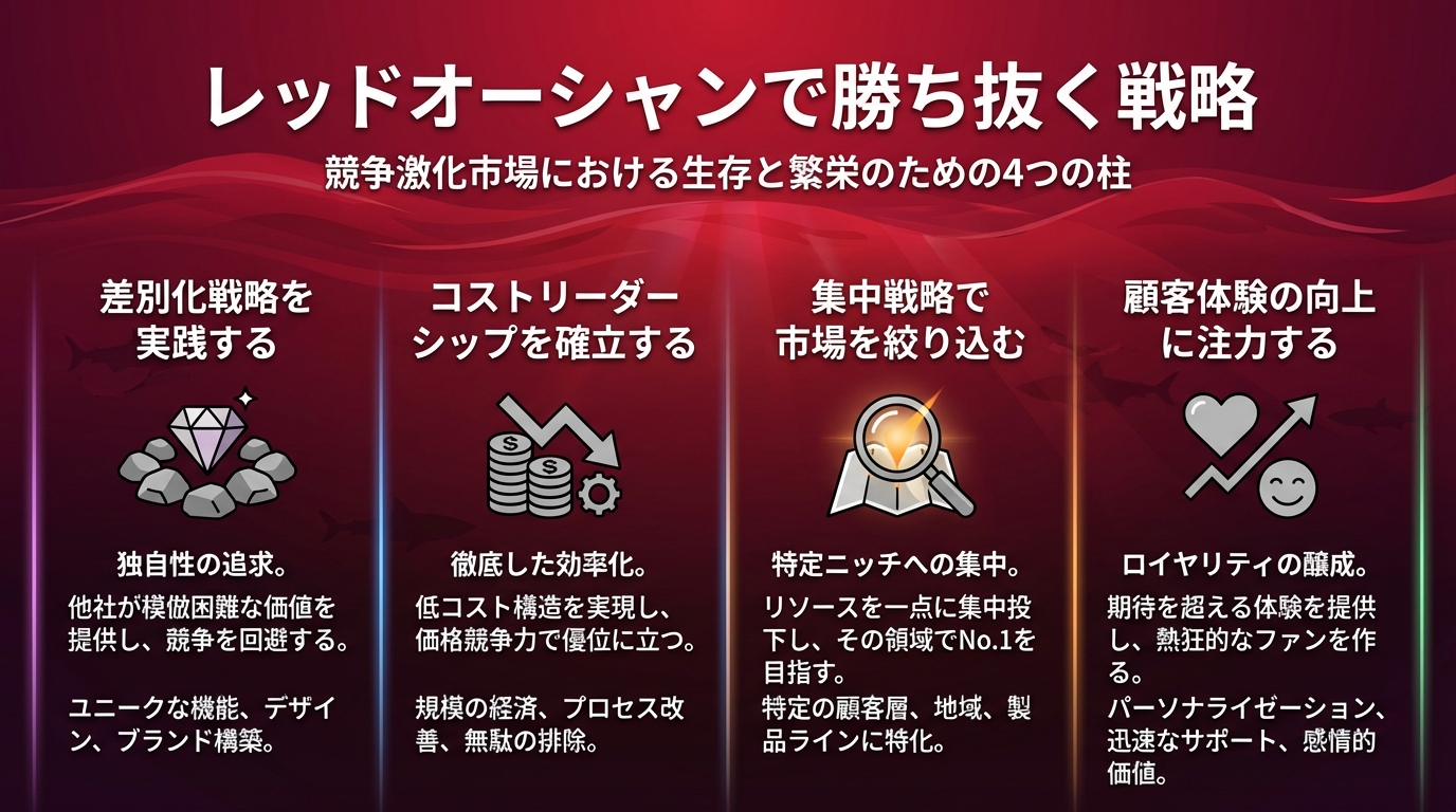 レッドオーシャンで勝ち抜く戦略
