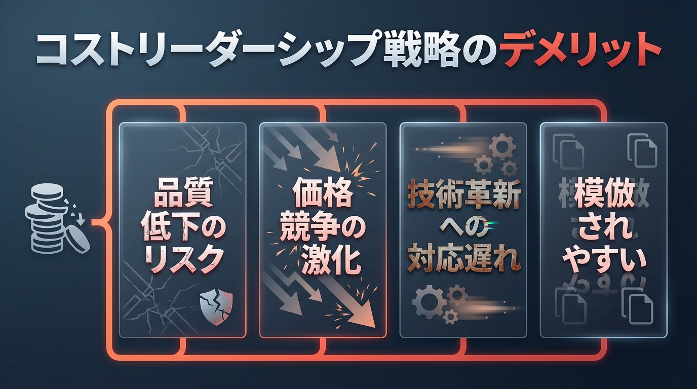 コストリーダーシップ戦略のデメリット