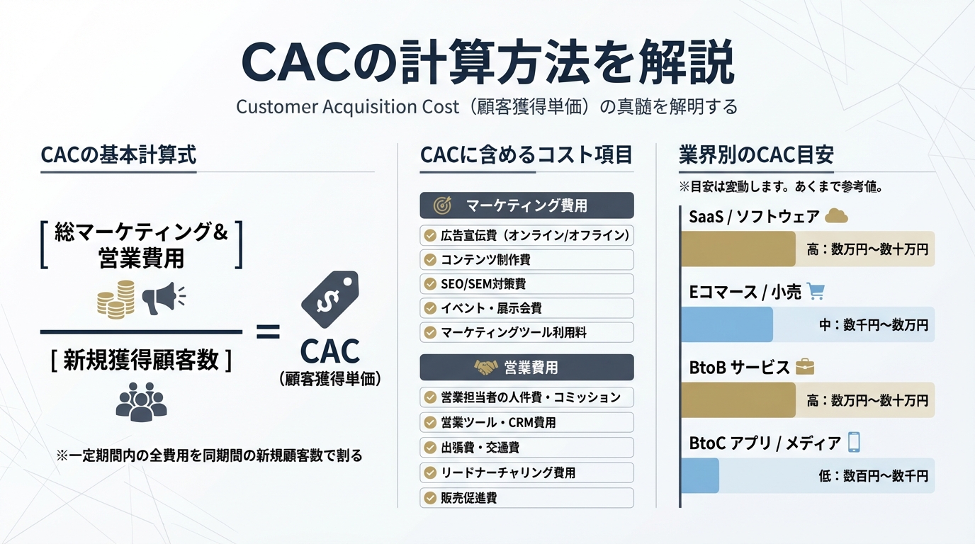 CACの計算方法を解説