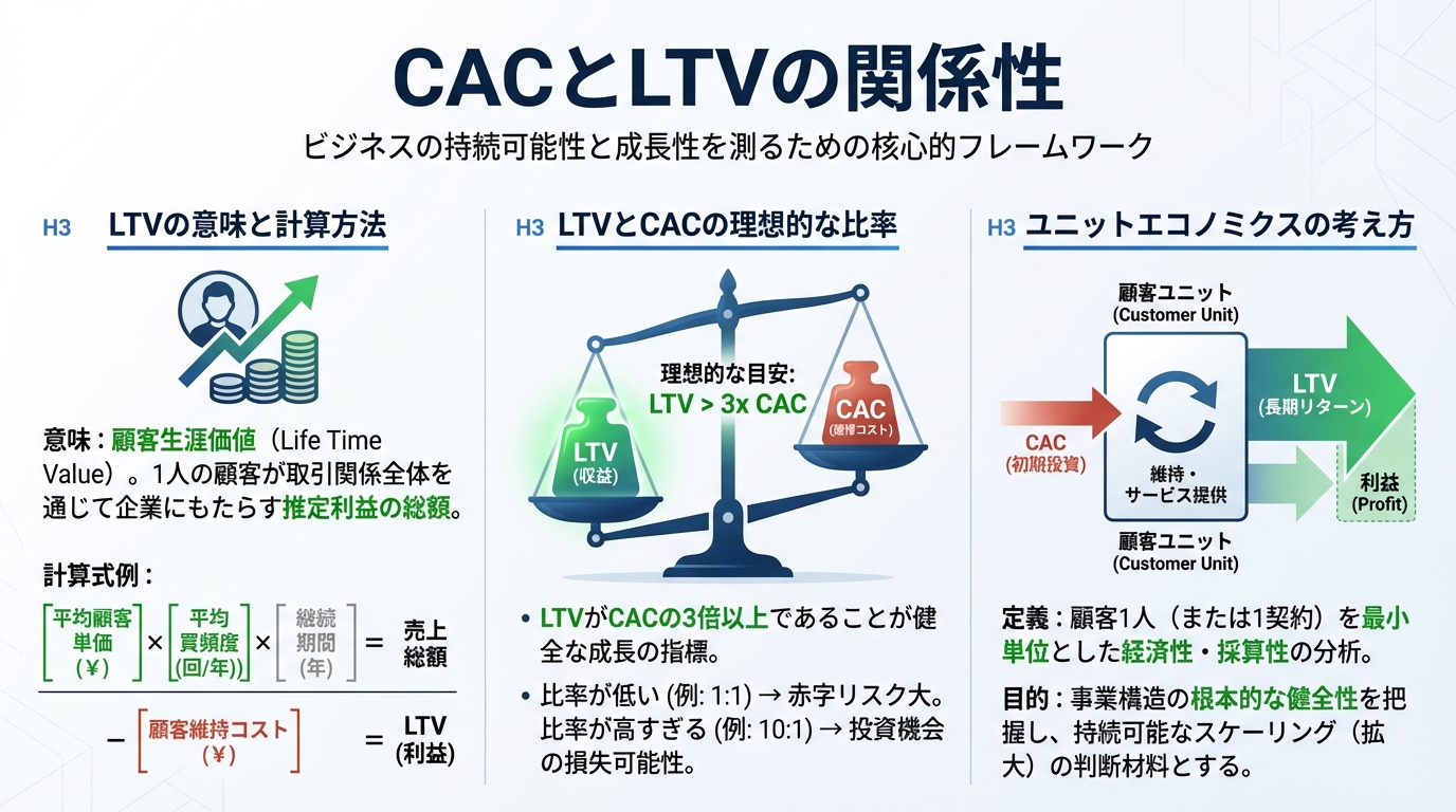 CACとLTVの関係性