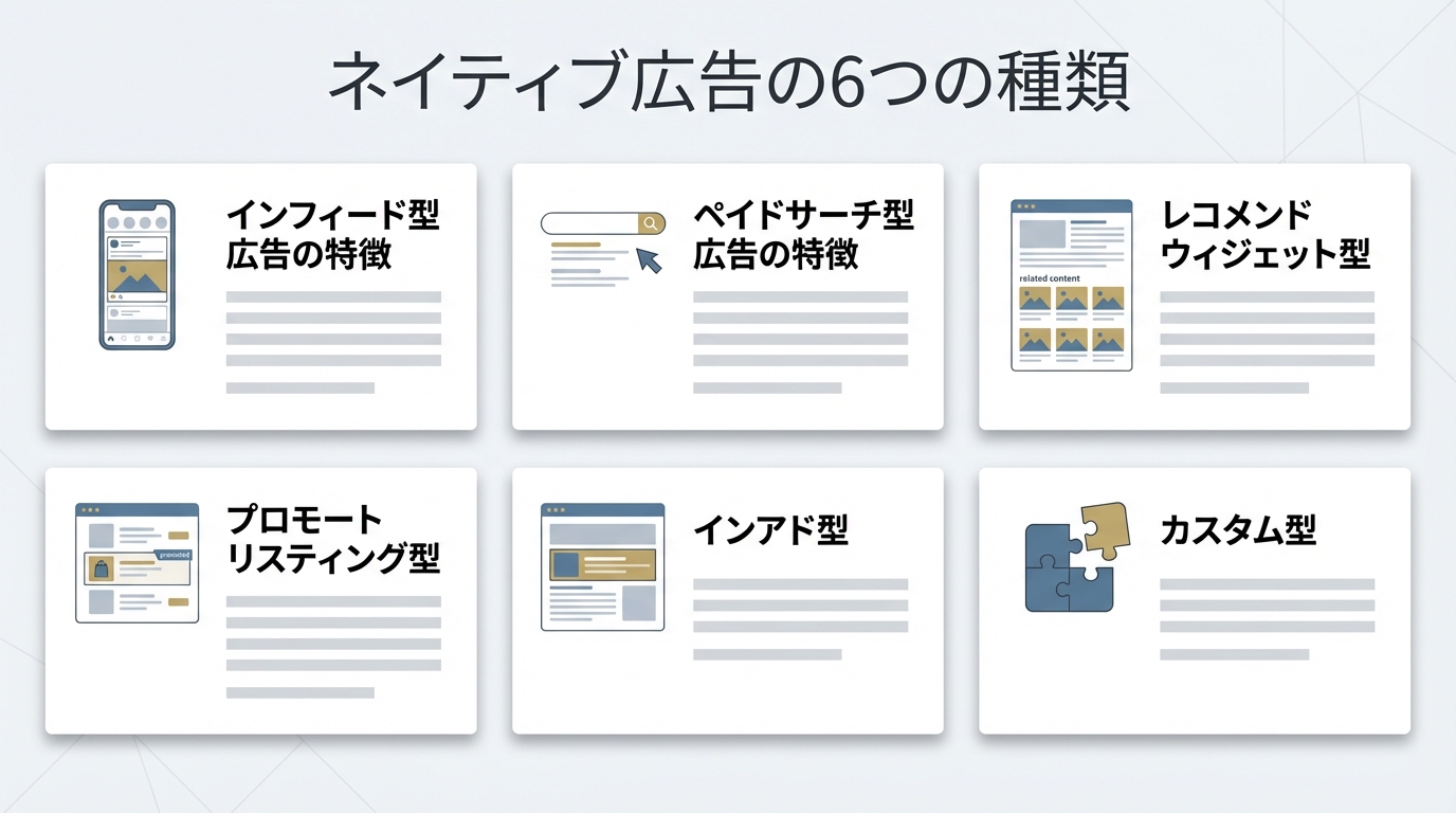 ネイティブ広告の6つの種類