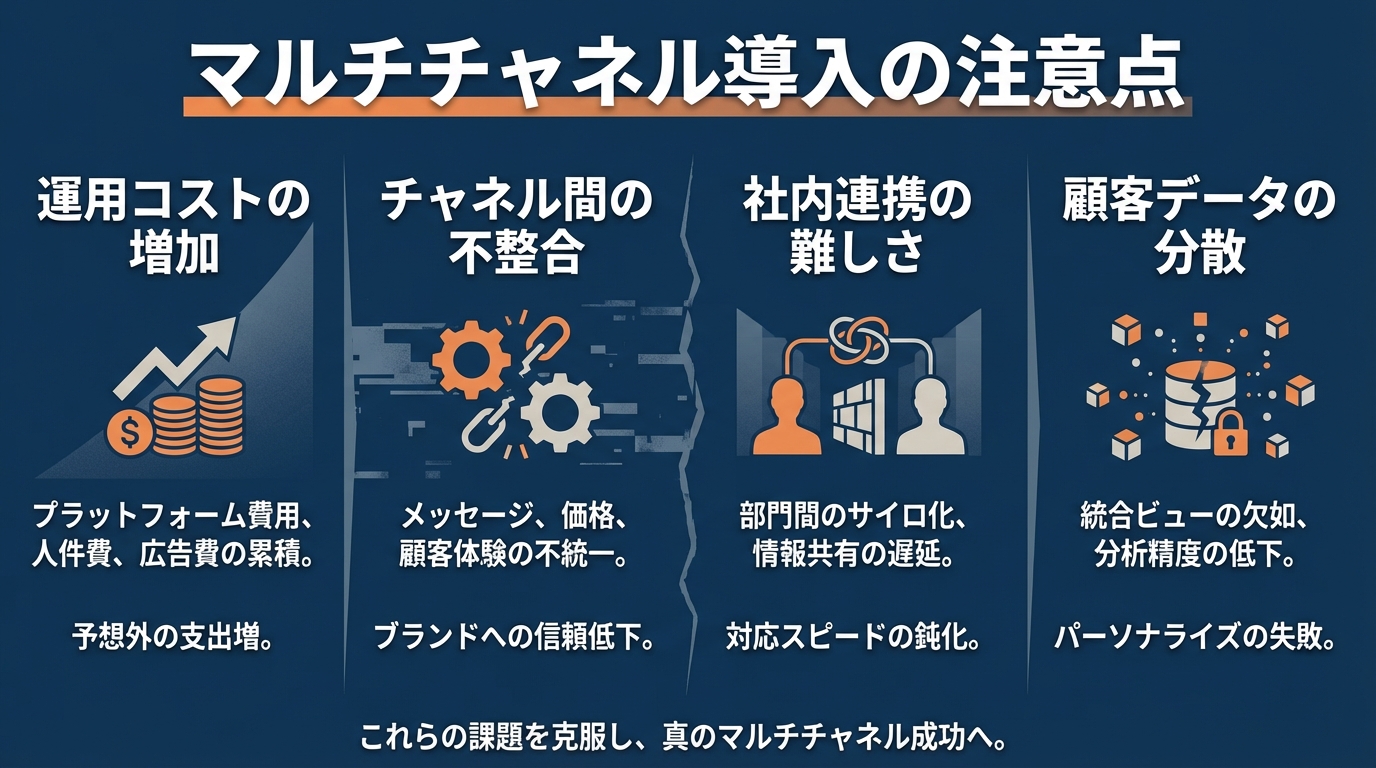 マルチチャネル導入の注意点