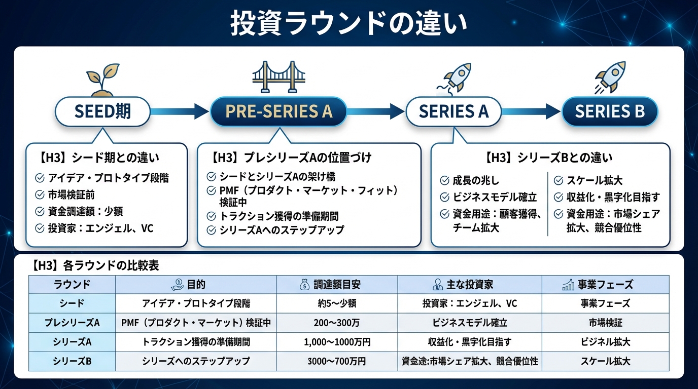投資ラウンドの違い