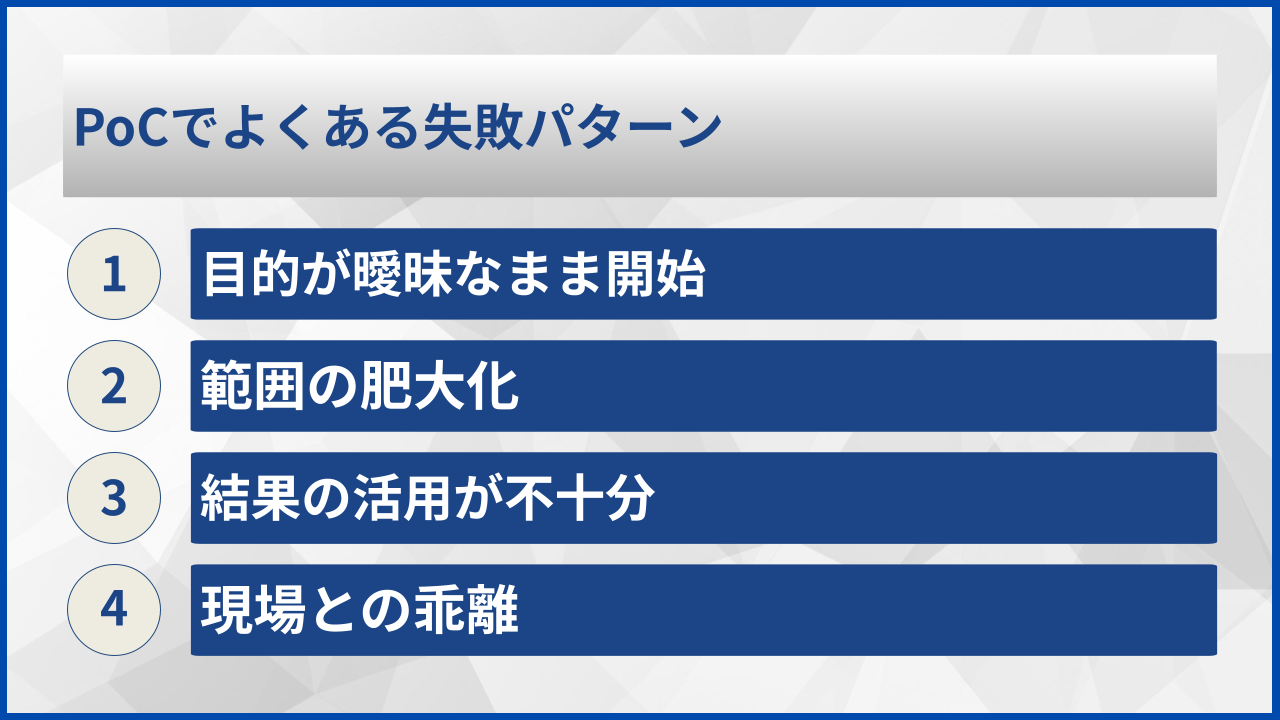 PoCでよくある失敗パターン