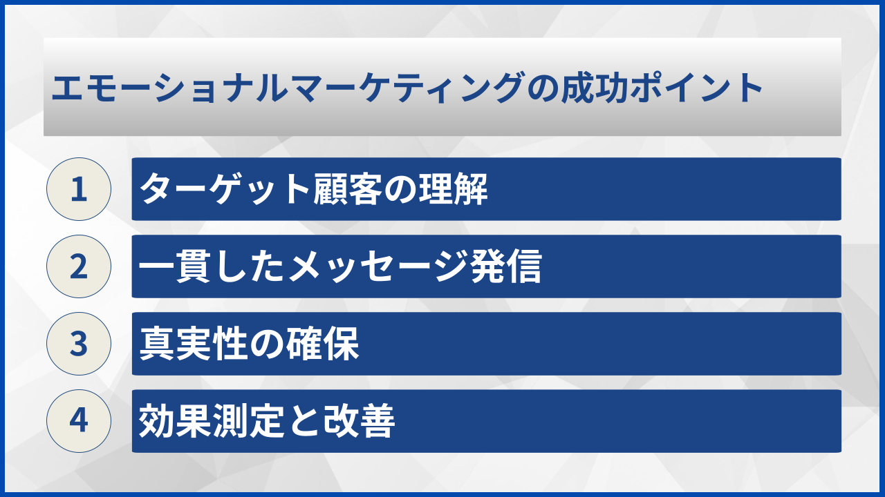 エモーショナルマーケティングの成功ポイント