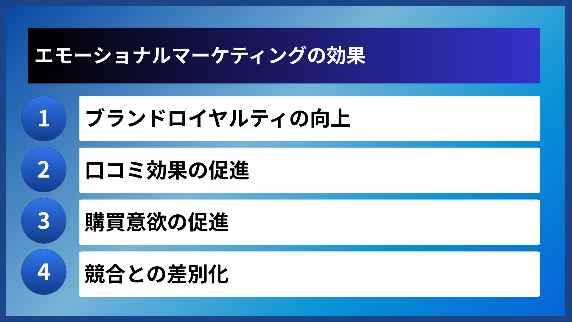 エモーショナルマーケティングの効果