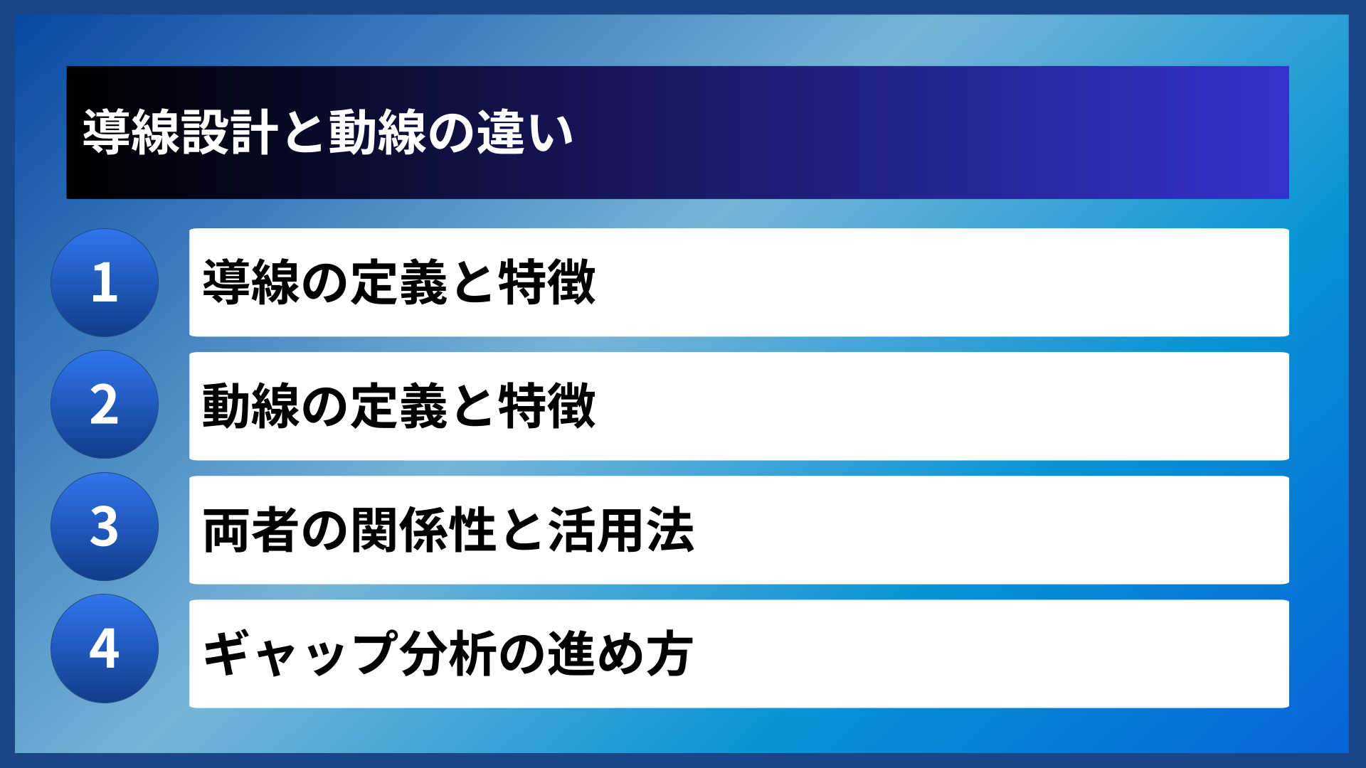 導線設計と動線の違い