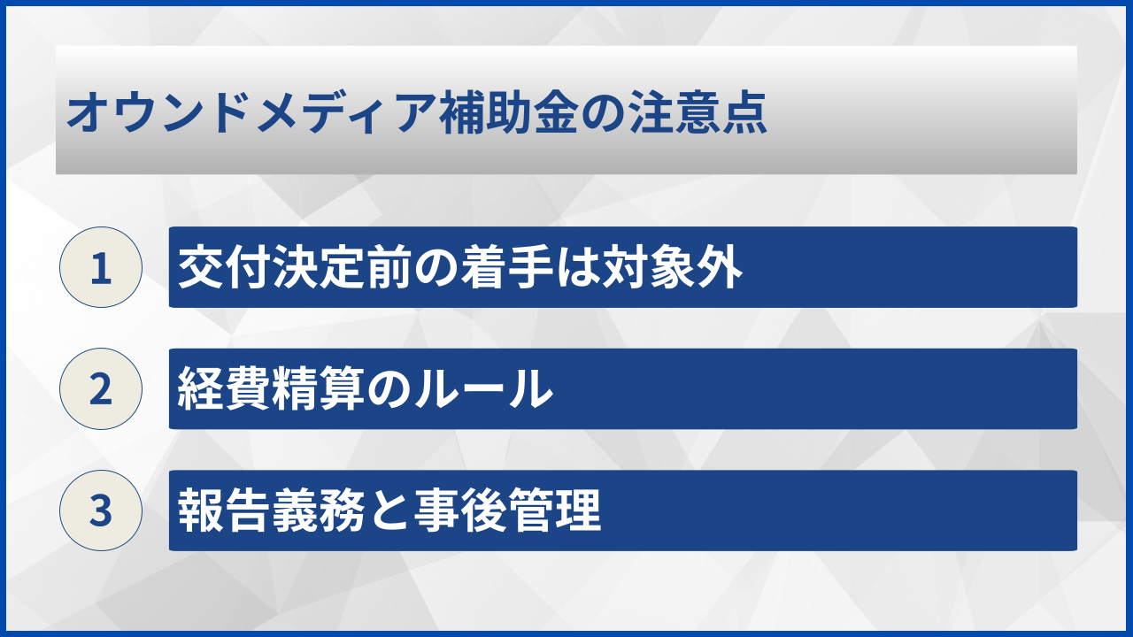 オウンドメディア補助金の注意点