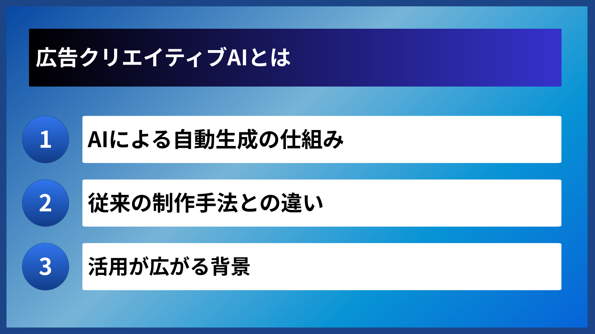 広告クリエイティブAIとは