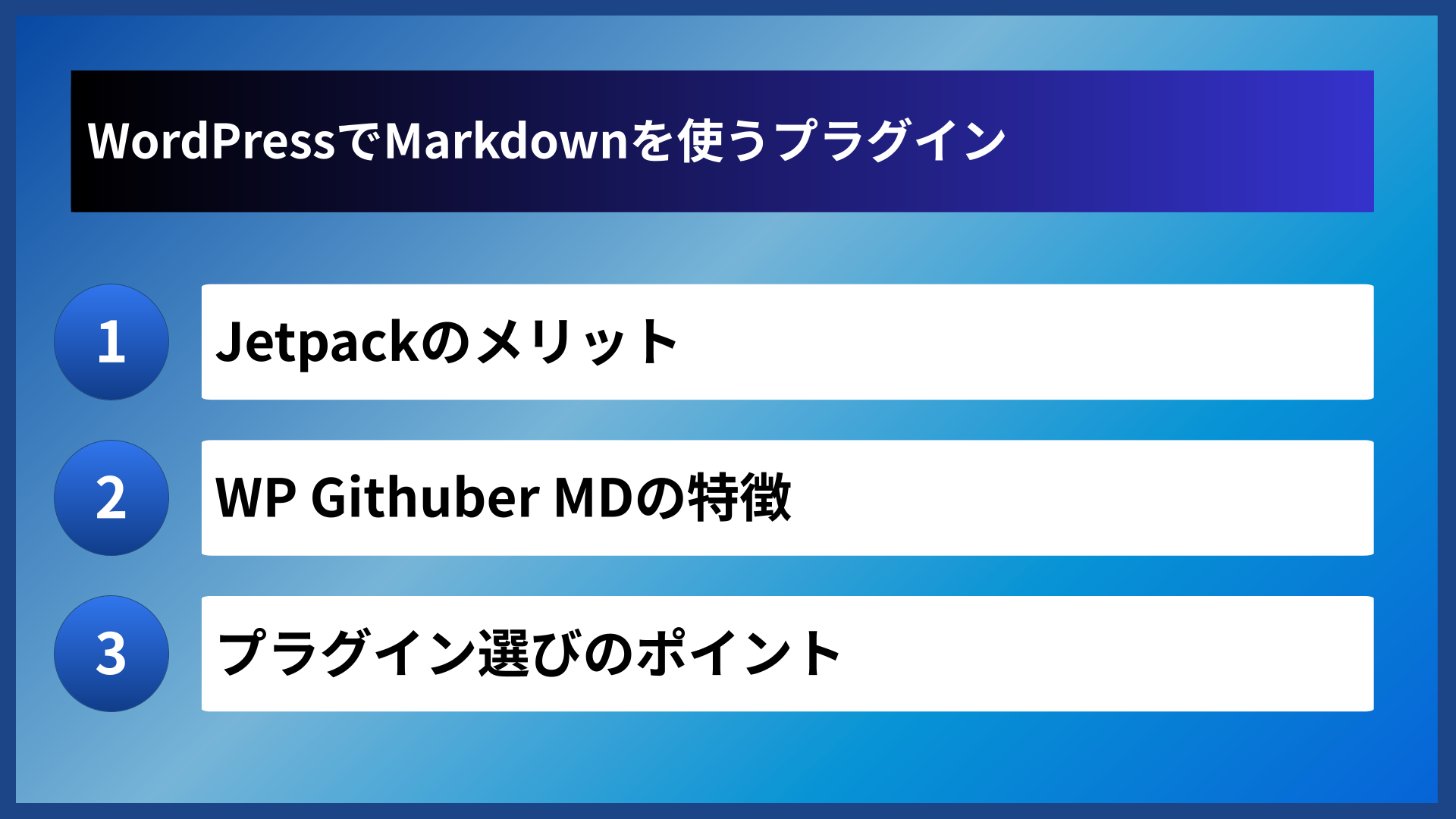 WordPressでMarkdownを使うプラグイン
