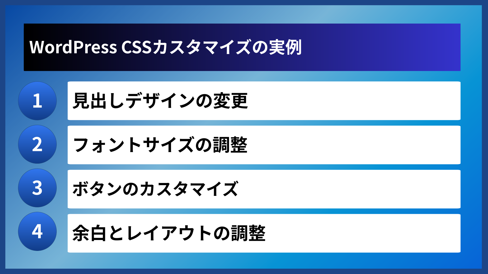 WordPress CSSカスタマイズの実例