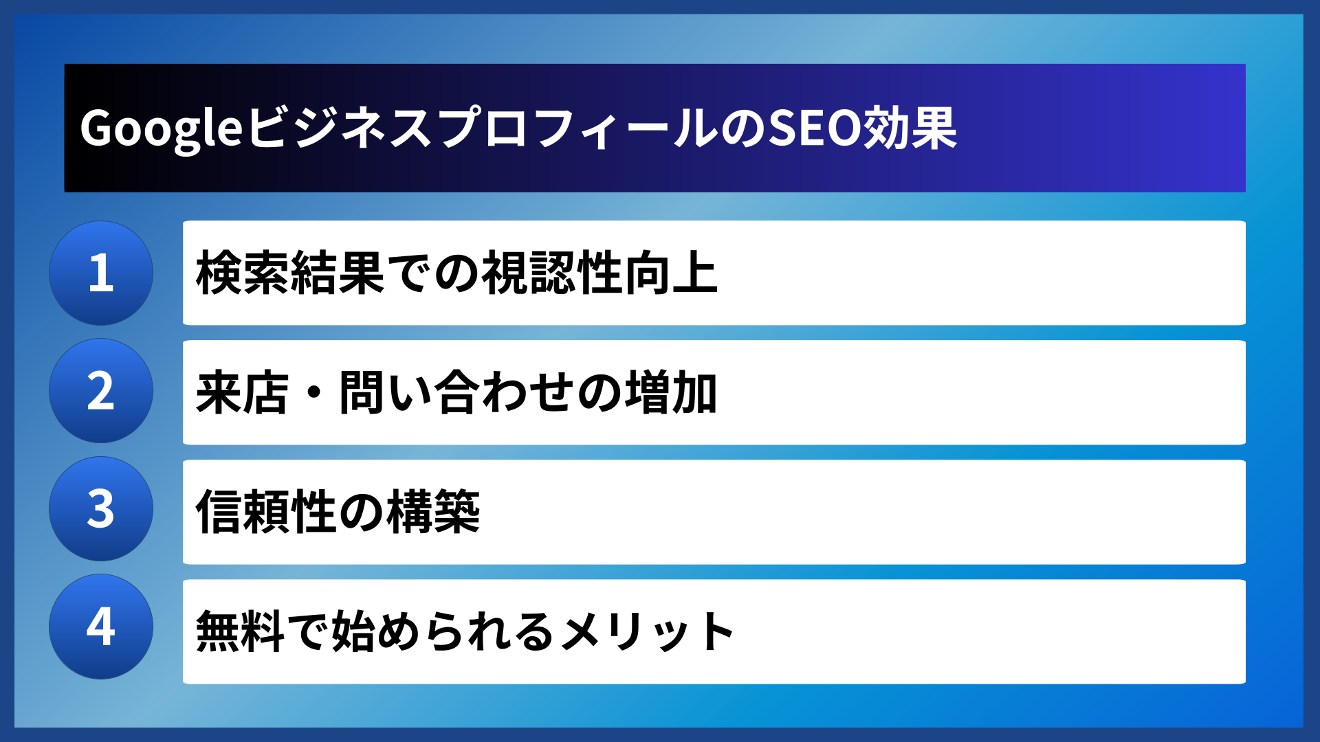 GoogleビジネスプロフィールのSEO効果