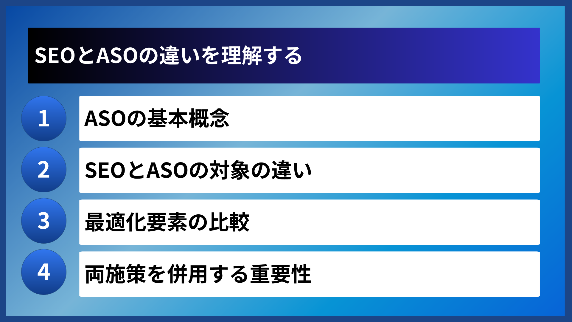 SEOとASOの違いを理解する