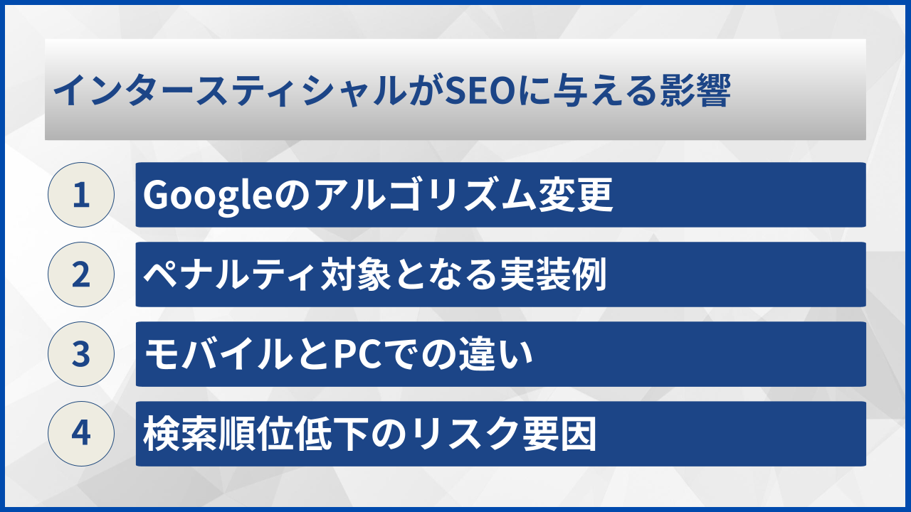 インタースティシャルがSEOに与える影響