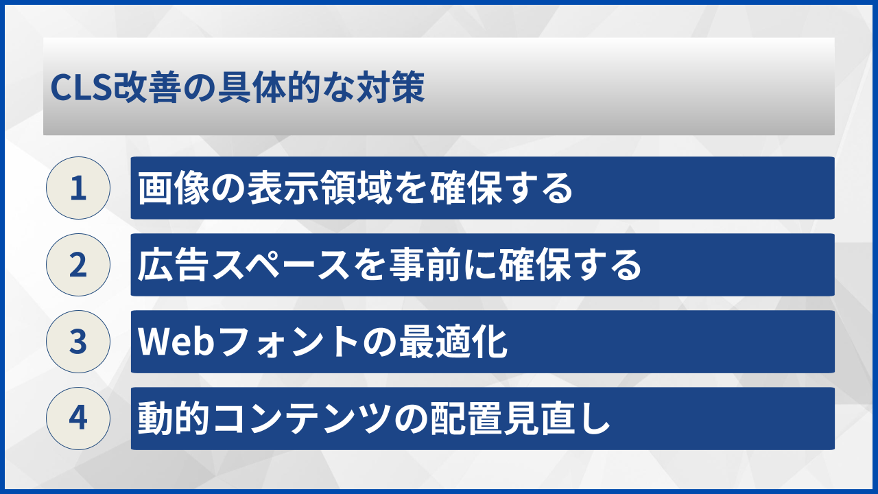 CLS改善の具体的な対策