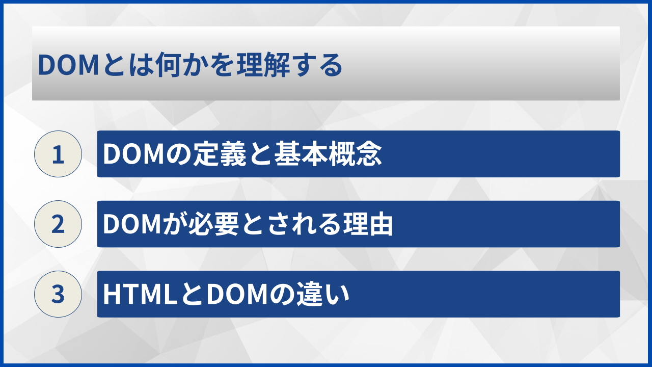 DOMとは何かを理解する