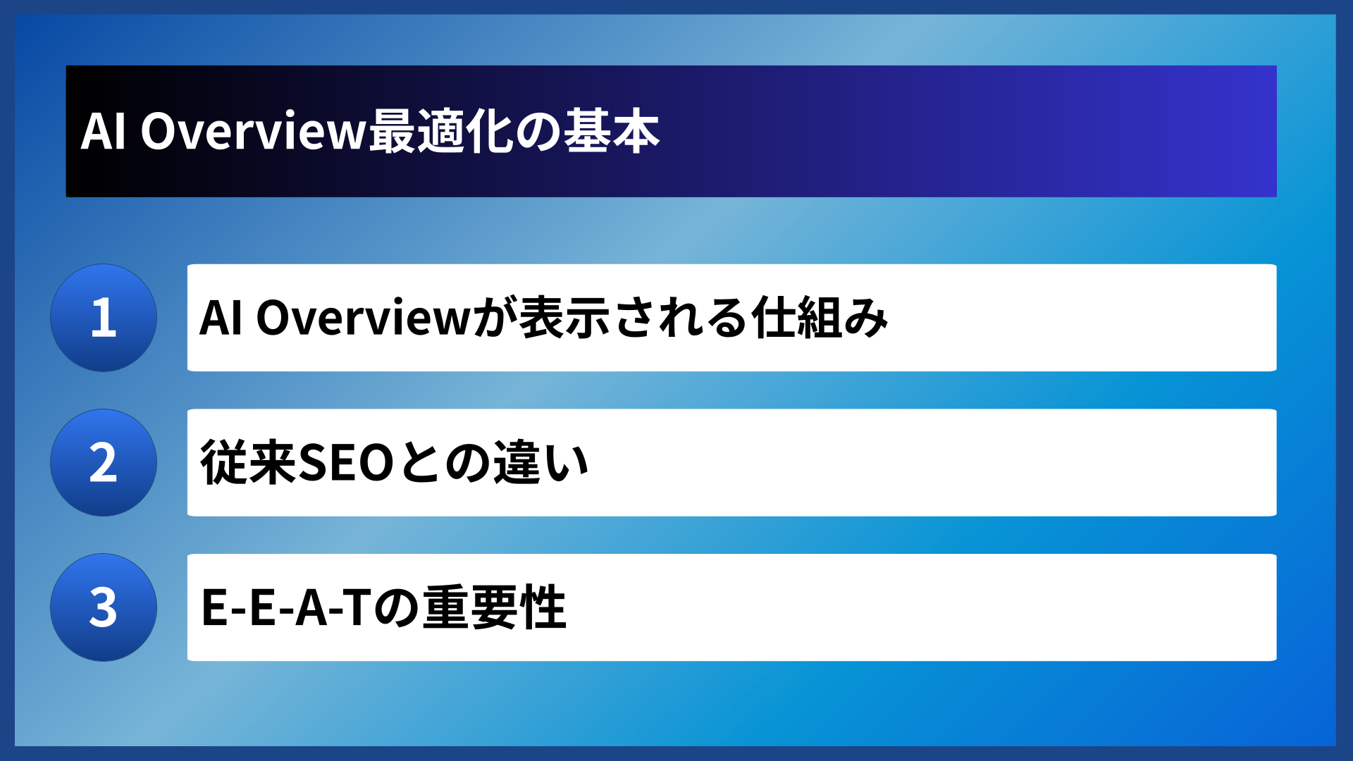 AI Overview最適化の基本