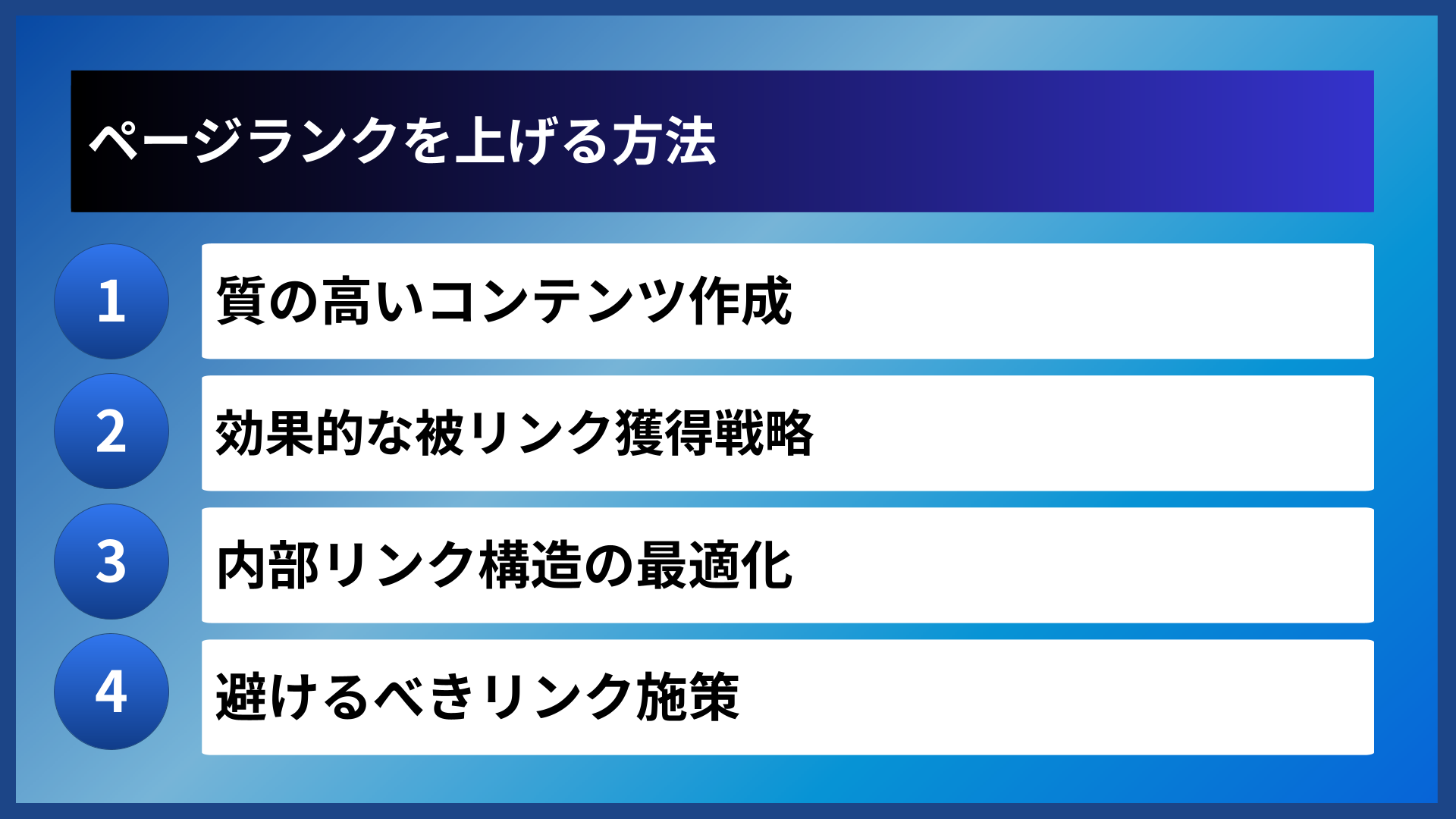 ページランクを上げる方法