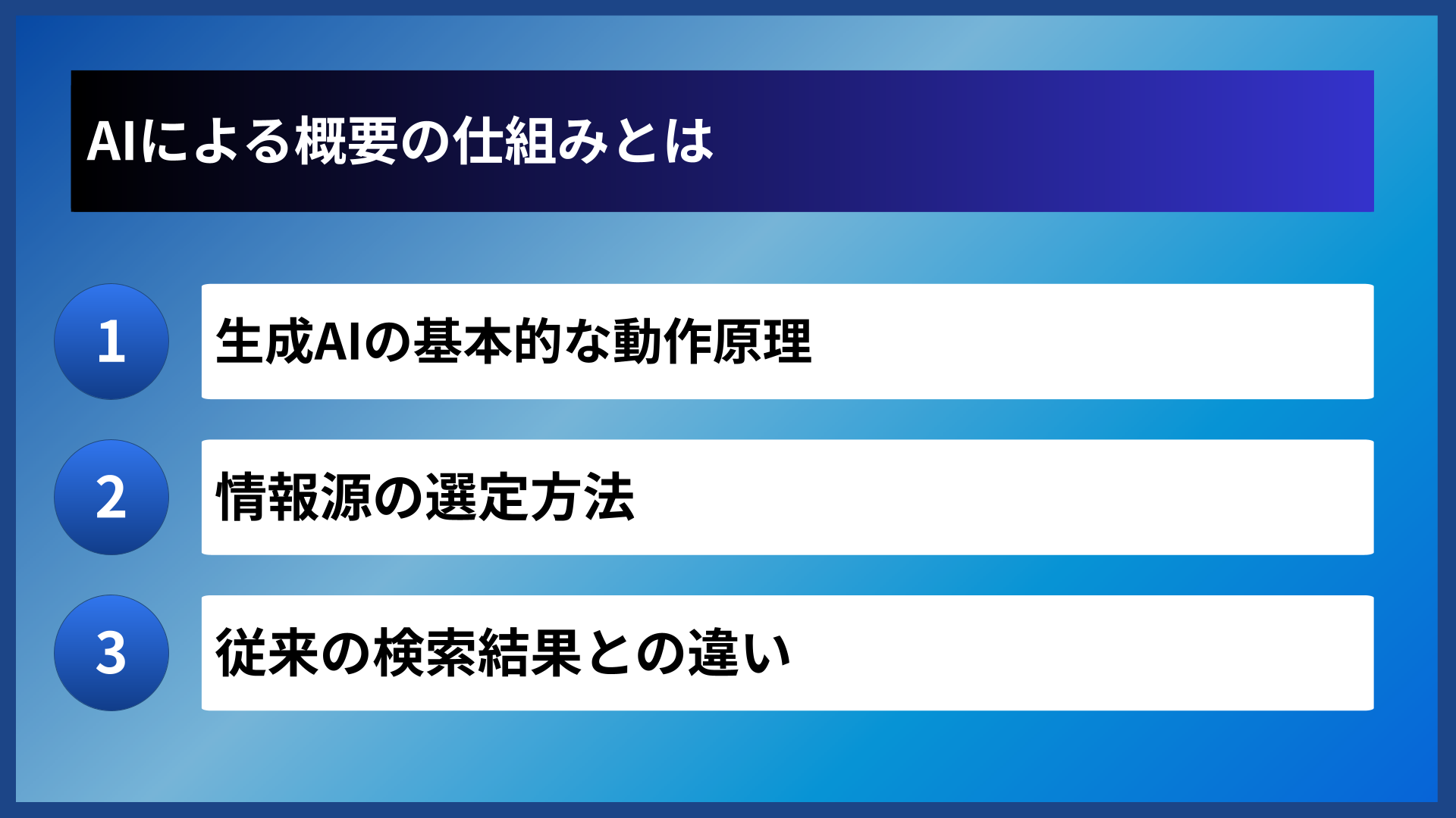 AIによる概要の仕組みとは