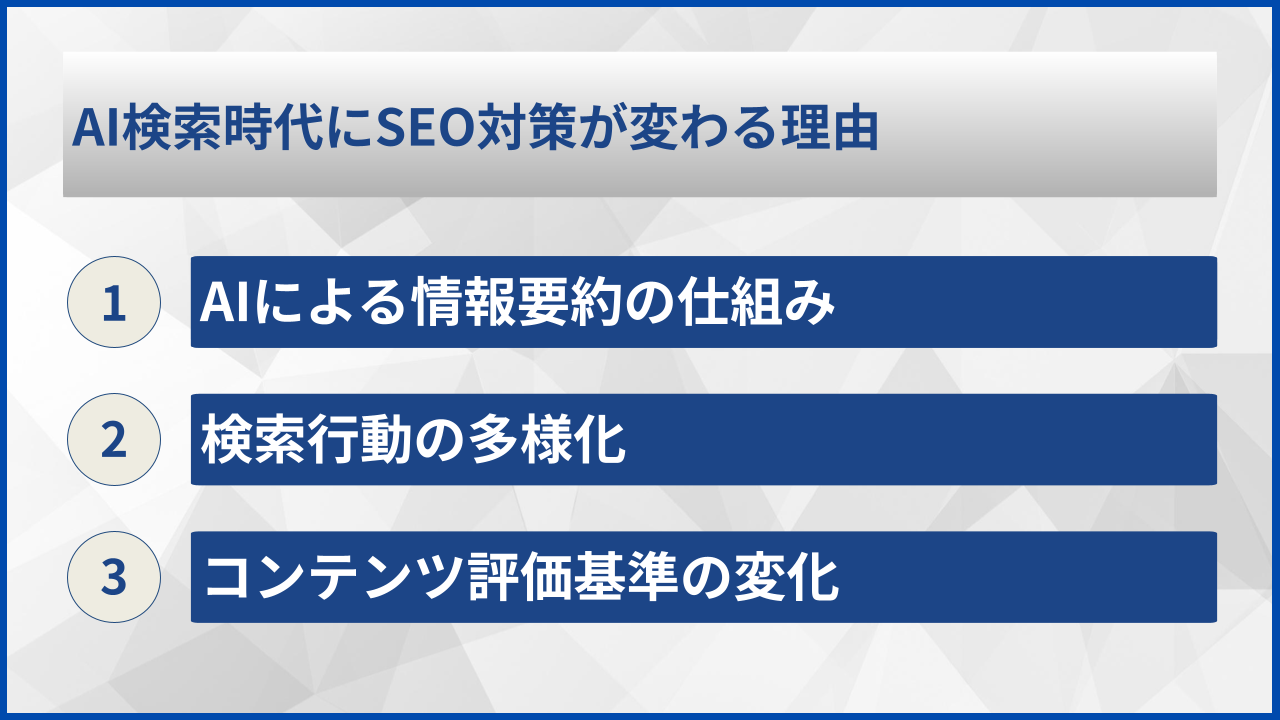 AI検索時代にSEO対策が変わる理由