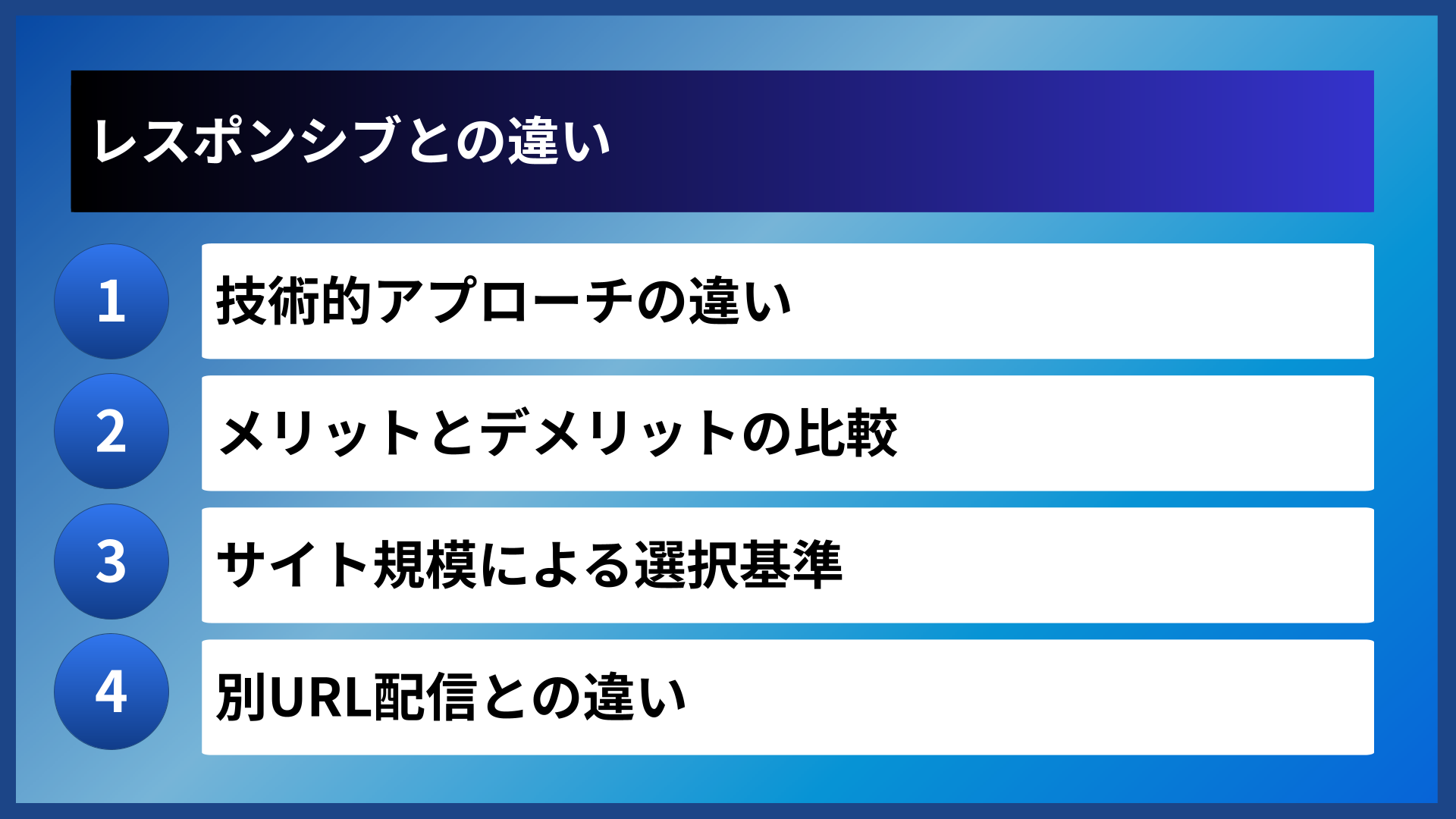 レスポンシブとの違い