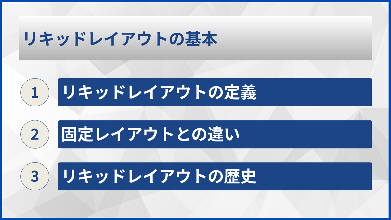 リキッドレイアウトの基本