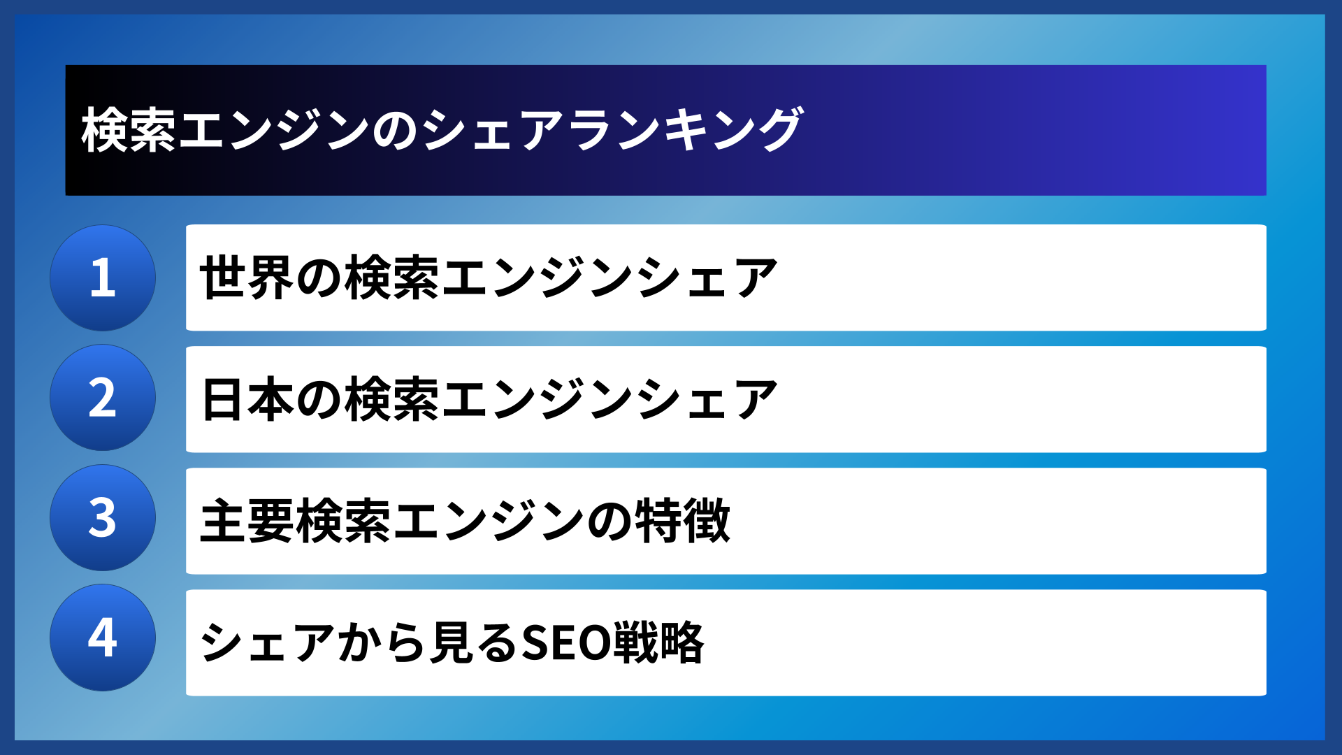 検索エンジンのシェアランキング
