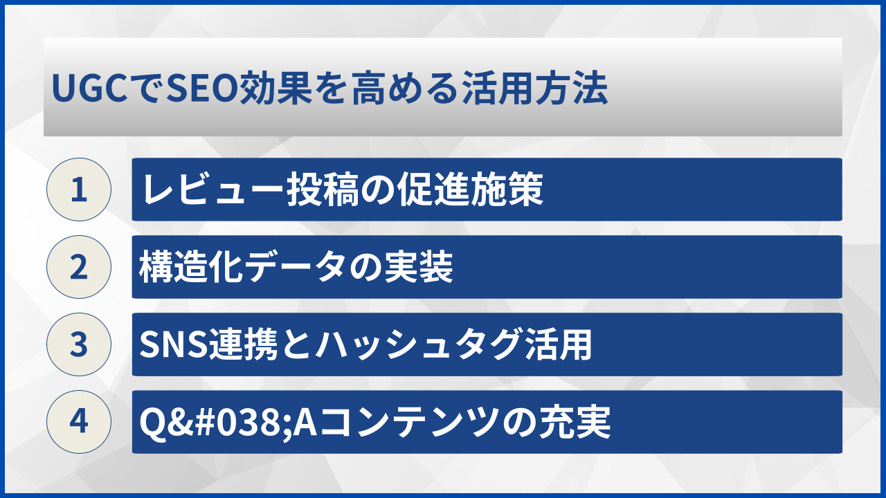 UGCでSEO効果を高める活用方法