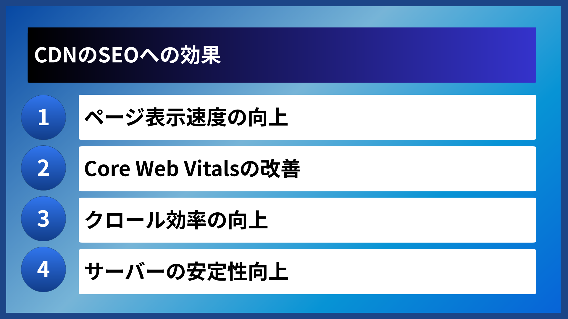 CDNのSEOへの効果