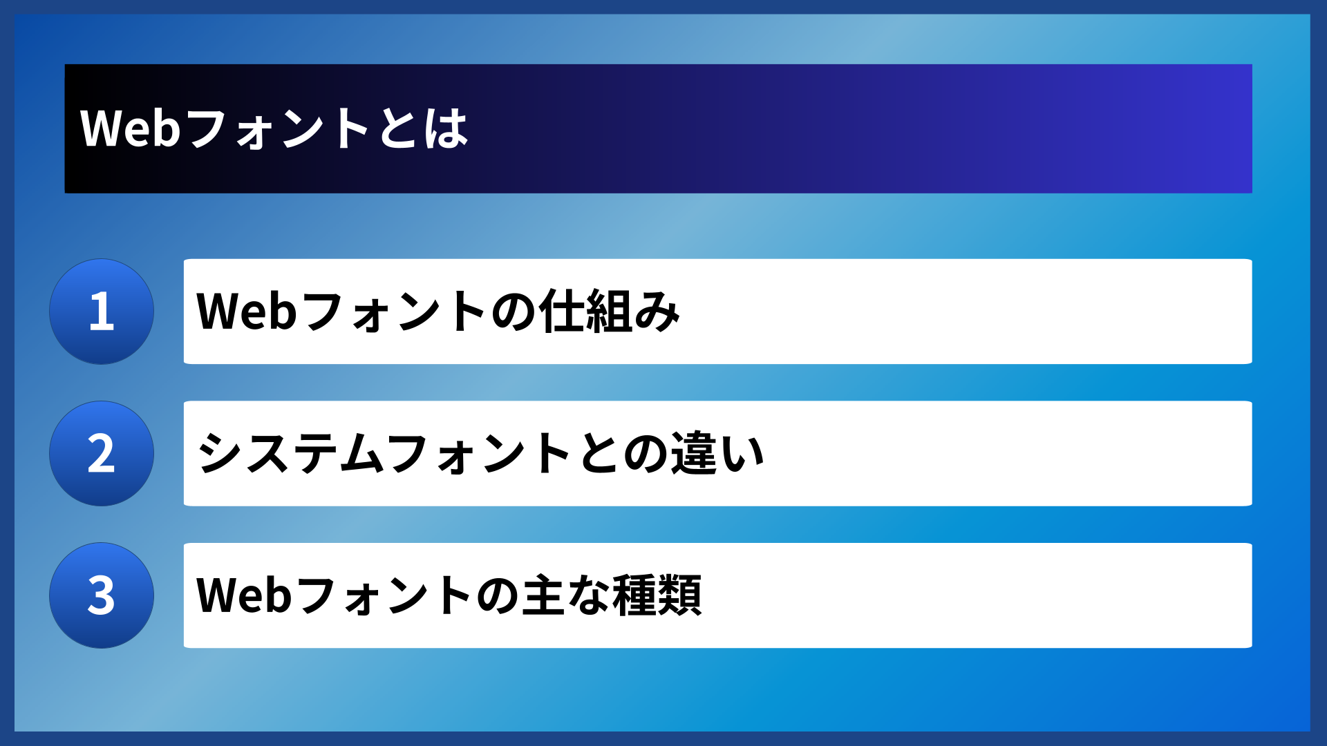 Webフォントとは