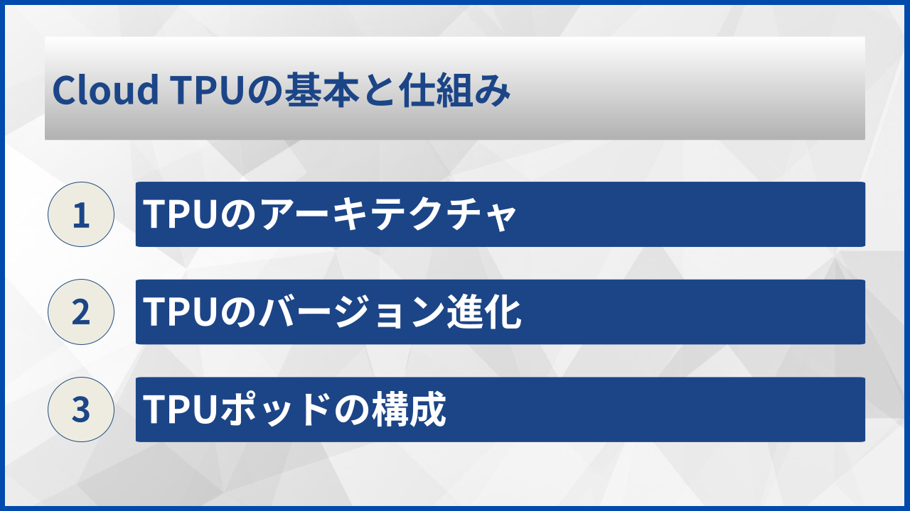Cloud TPUの基本と仕組み