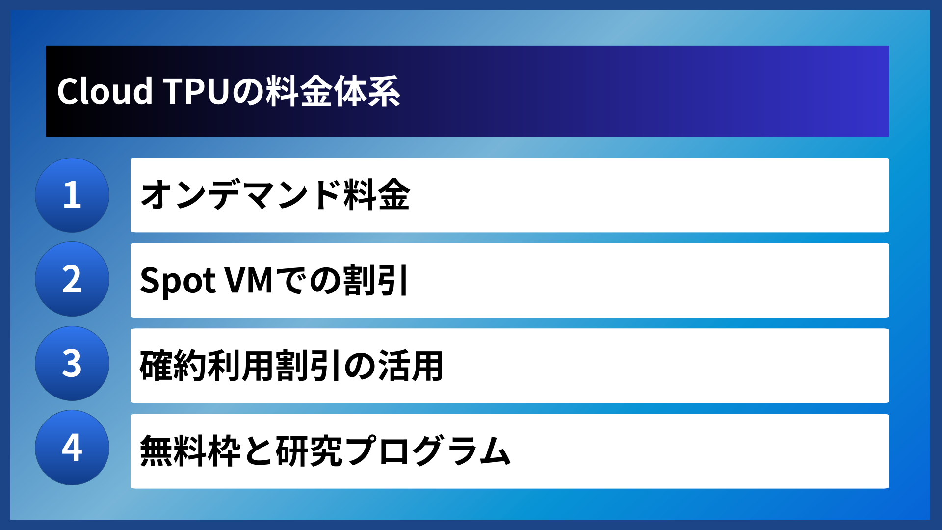 Cloud TPUの料金体系