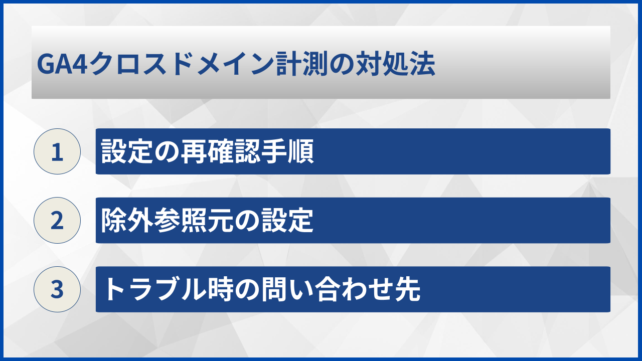 GA4クロスドメイン計測の対処法