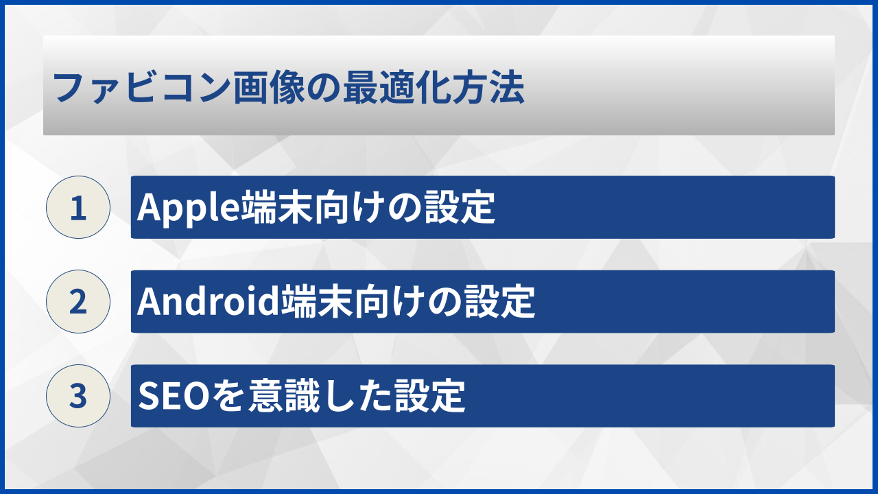 ファビコン画像の最適化方法