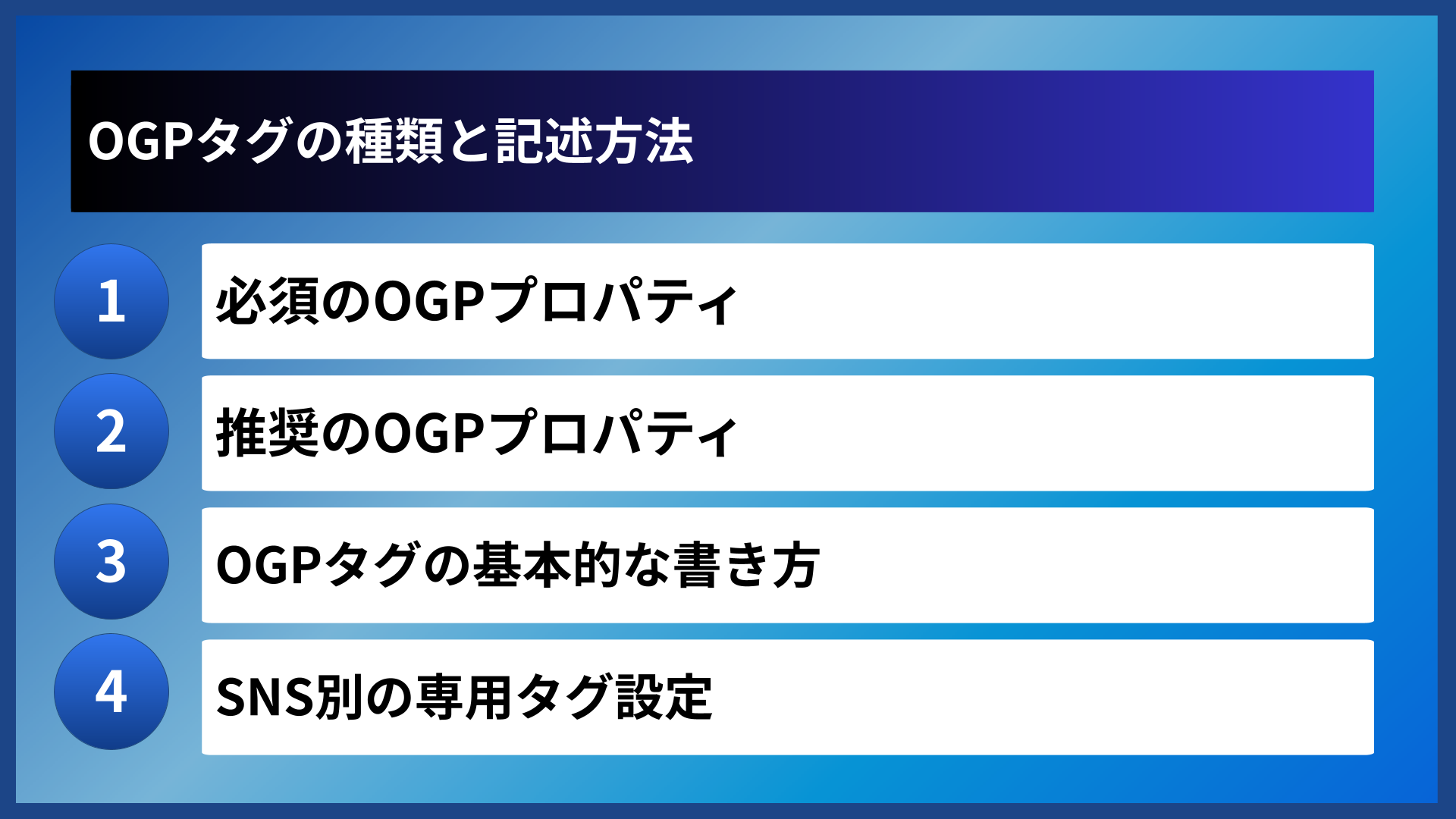 OGPタグの種類と記述方法