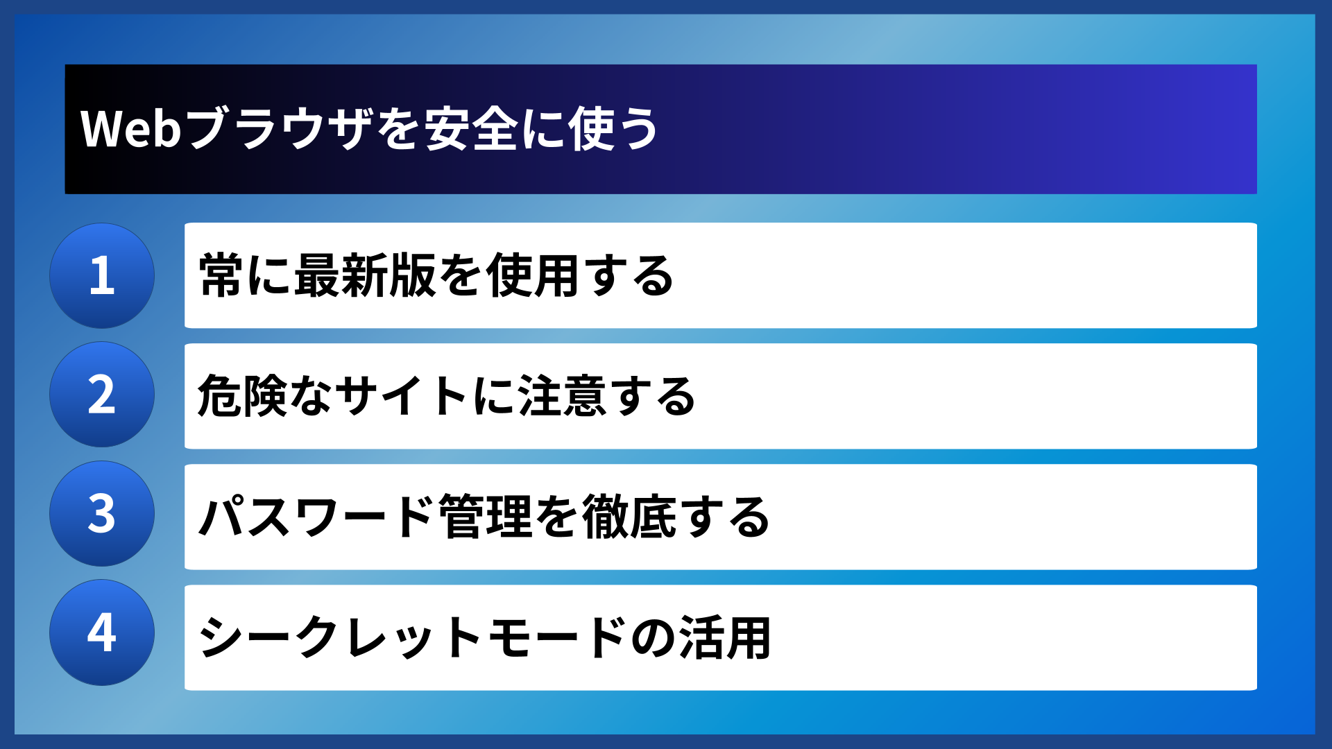 Webブラウザを安全に使う