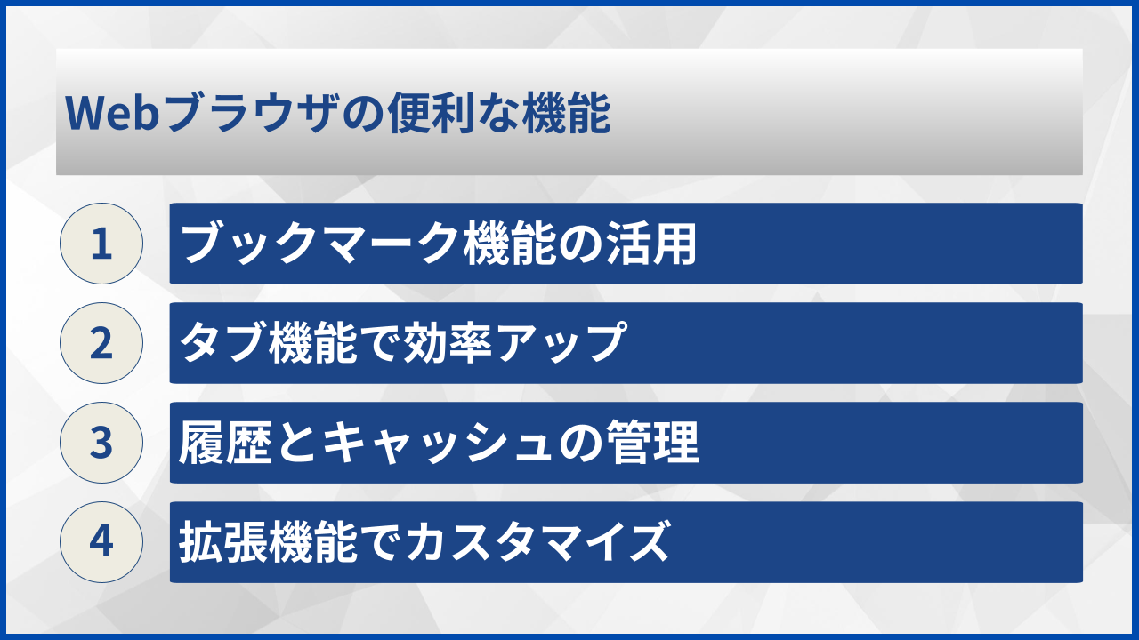 Webブラウザの便利な機能