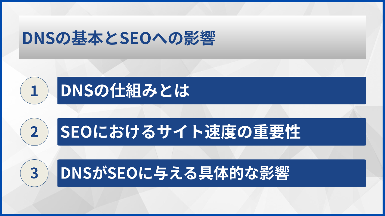 DNSの基本とSEOへの影響