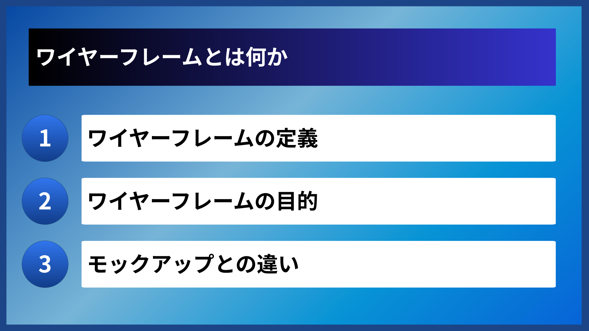 ワイヤーフレームとは何か
